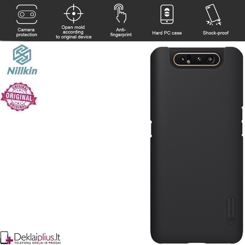Nillkin Frosted shield dėklas - juodas (GALAXY A80) Nillkin Frosted shield dėklas - juodas (GALAXY A80)
